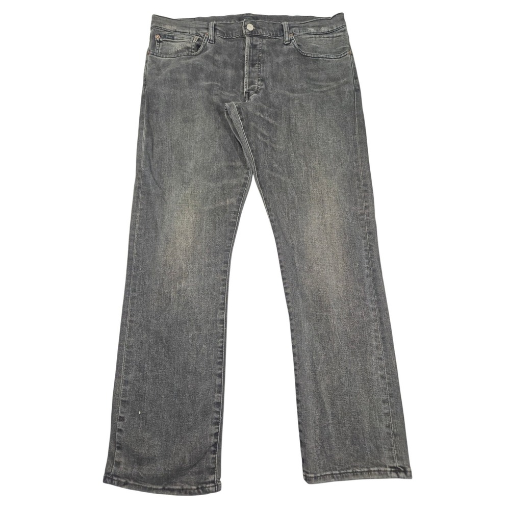 Polo Ralph Lauren Varick Slim Straight Jeans Faded Black Sz 36x32